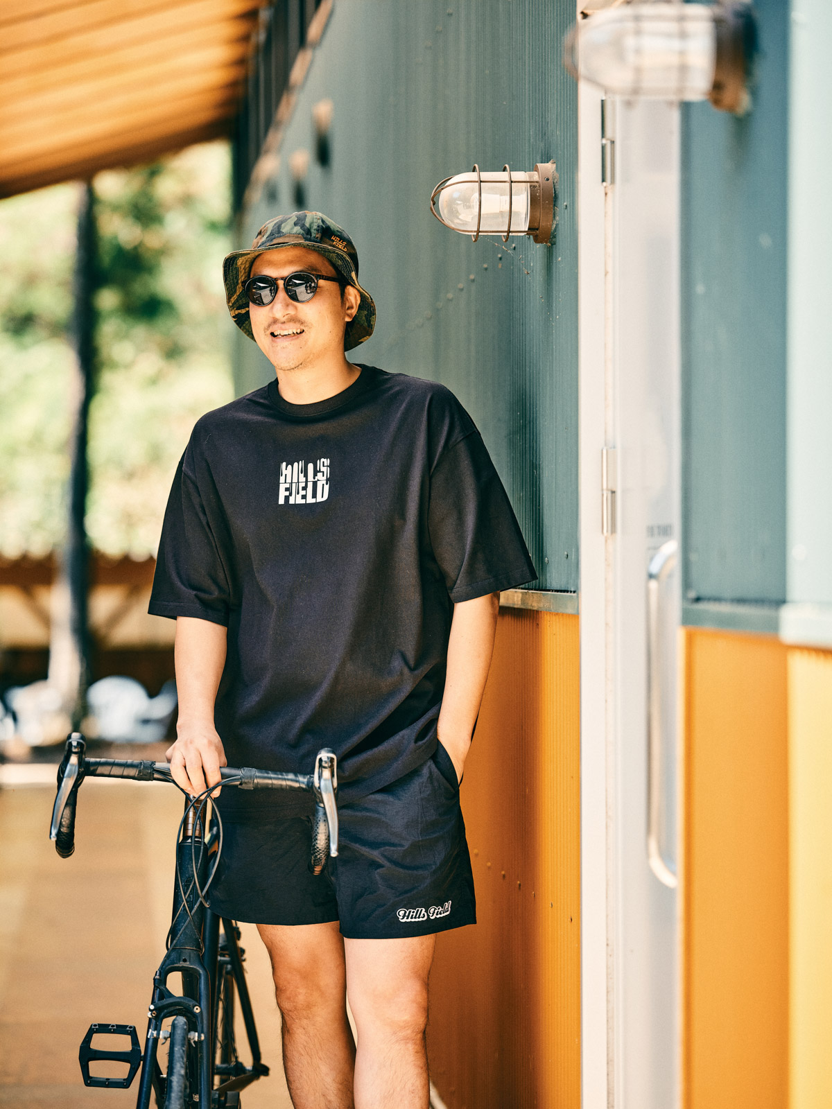 HILLS FIELD ナイロンショーツ　Ｌサイズ　ブラック　伊豆のぬし釣り HILLS FIELD Nylon Shorts ナイロンショーツ | HILLS FIELD