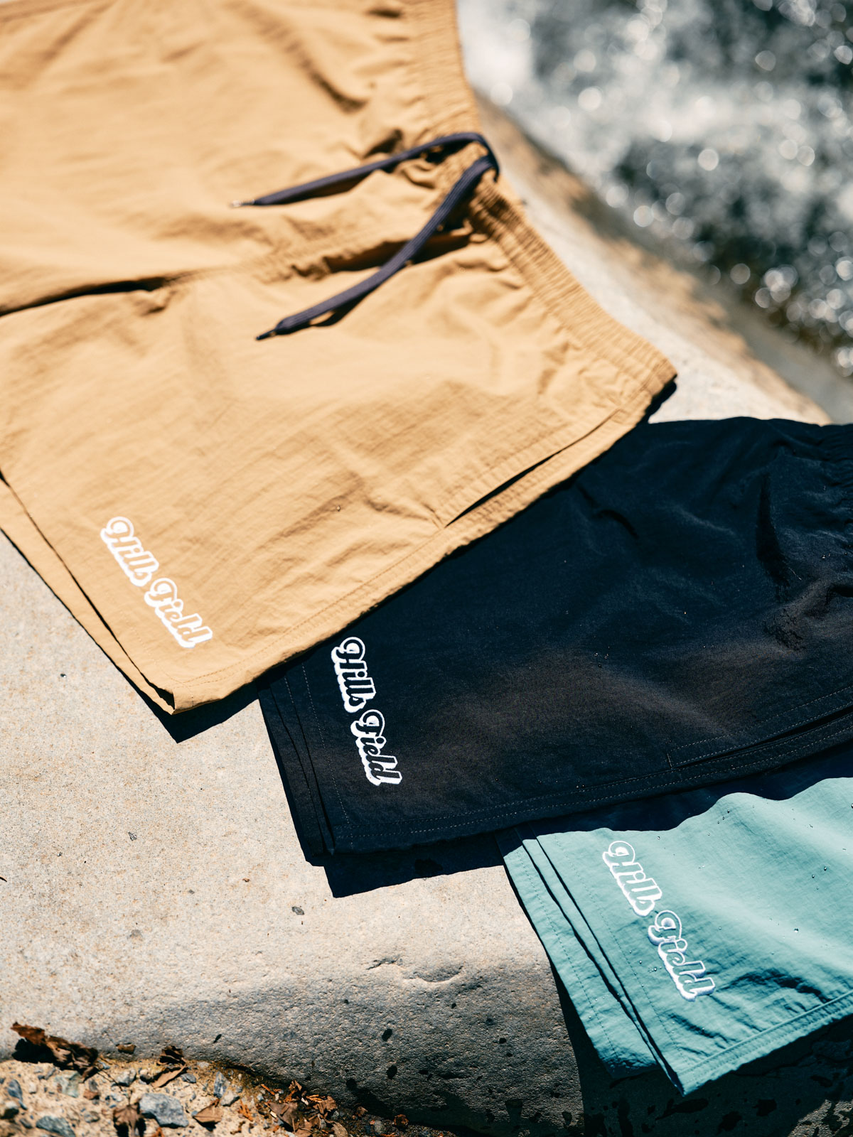 HILLS FIELD ナイロンショーツ　Ｌサイズ　ブラック　伊豆のぬし釣り HILLS FIELD Nylon Shorts ナイロンショーツ | HILLS FIELD