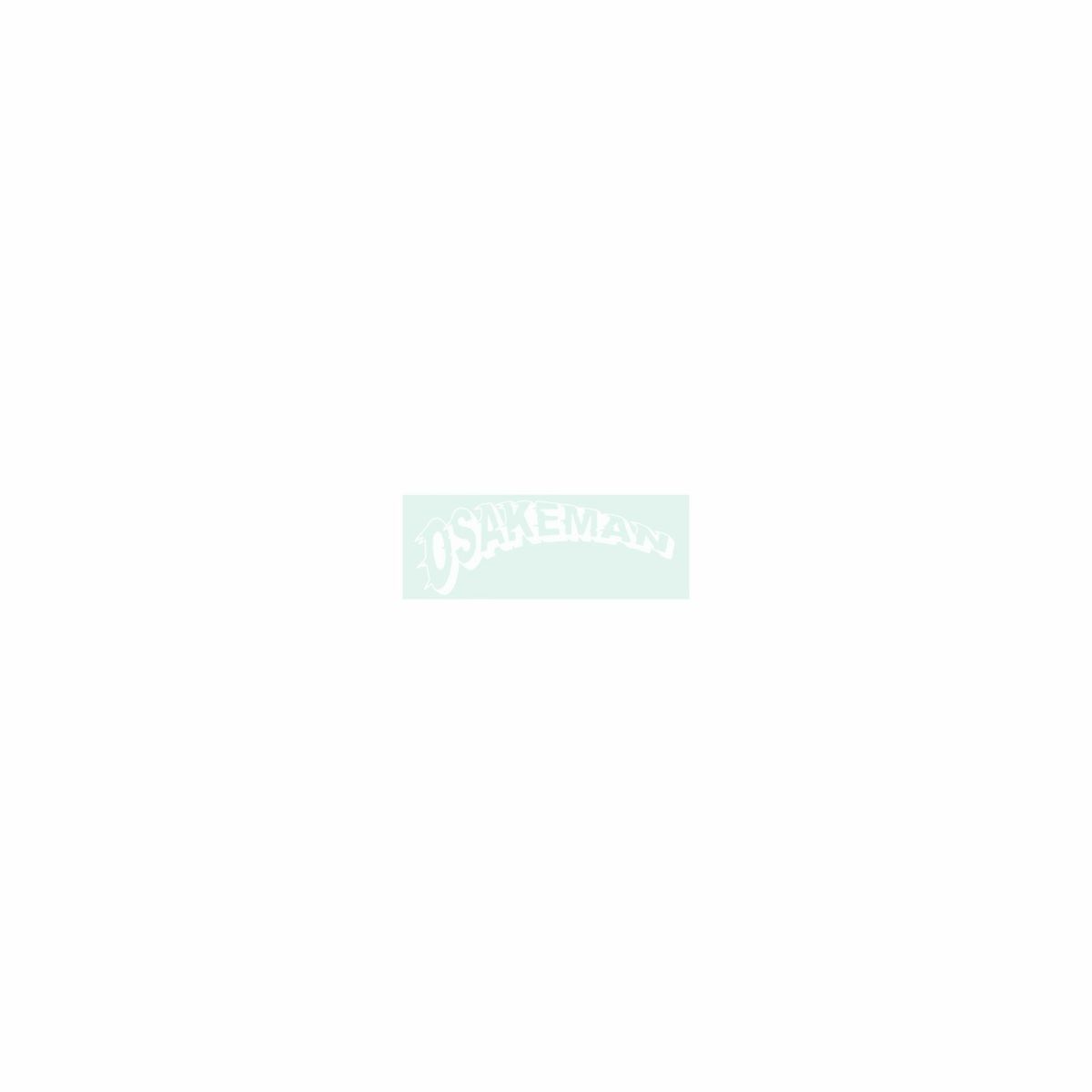 OSAKEMAN ロゴ カッティングステッカー ホワイト 小 【110 x 40mm】