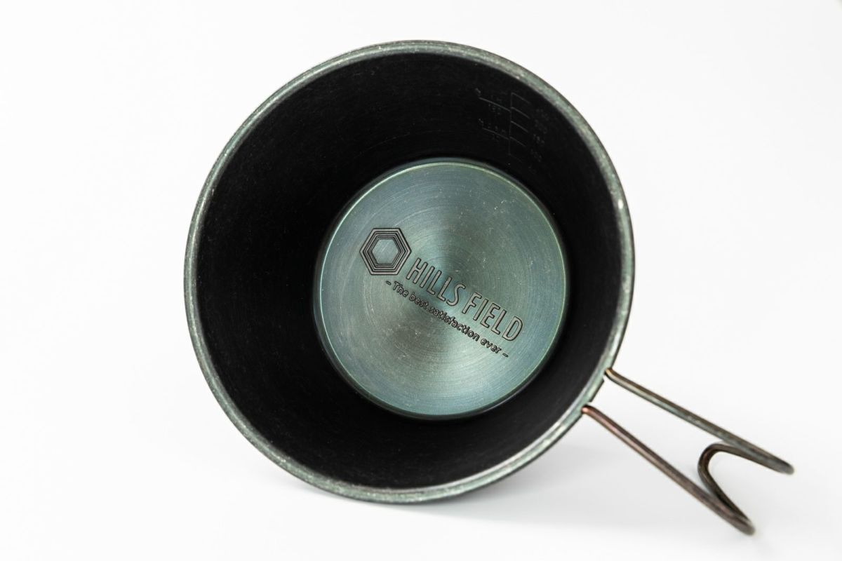 黒酸化ビンテージ加工シェラカップ -HILLSFIELD- エンボス 330ml