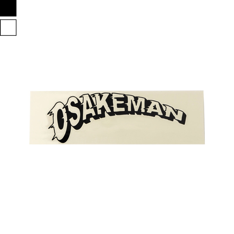 オリジナルカッティングステッカー OSAKEMAN ロゴ カッティングステッカー 3サイズ 2カラー展開
